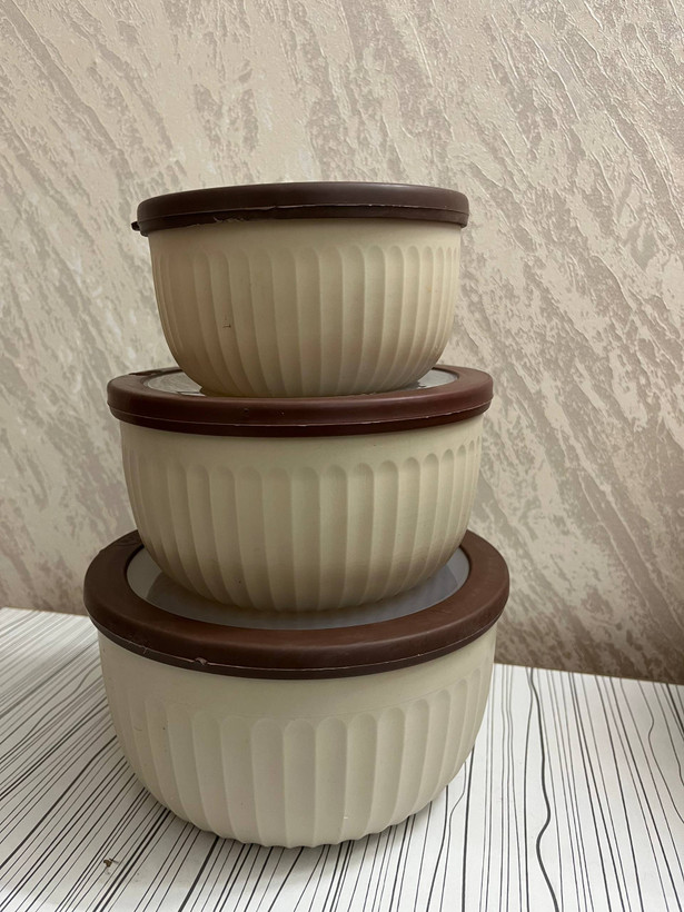 ظرف نگهداری ۳ تیکه کاپریس در دار گرد